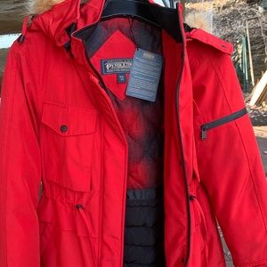 Pendleton winter coat with real fur